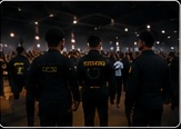 Evento con personal de seguridad